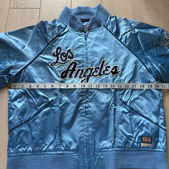 Vintage Hardwood Classics Los Angeles LAKERS G-III Satin Jacket Women’s XL - Picture 9 of 12
